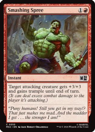 Smashing Spree (555) Foil - Commander: Marvel Super Heroes