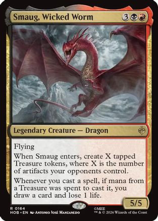 Smaug, Wicked Worm (164) Foil - The Hobbit