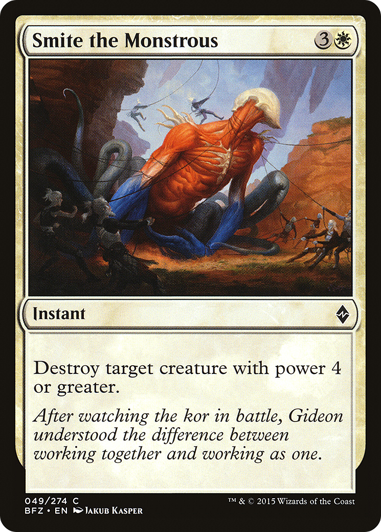 Smite the Monstrous (049) Foil - Battle for Zendikar