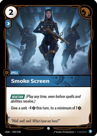 Smoke Screen (093) - Origins