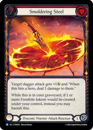Smoldering Steel (Red) (PEN251) Rainbow Foil - Compendium of Rathe