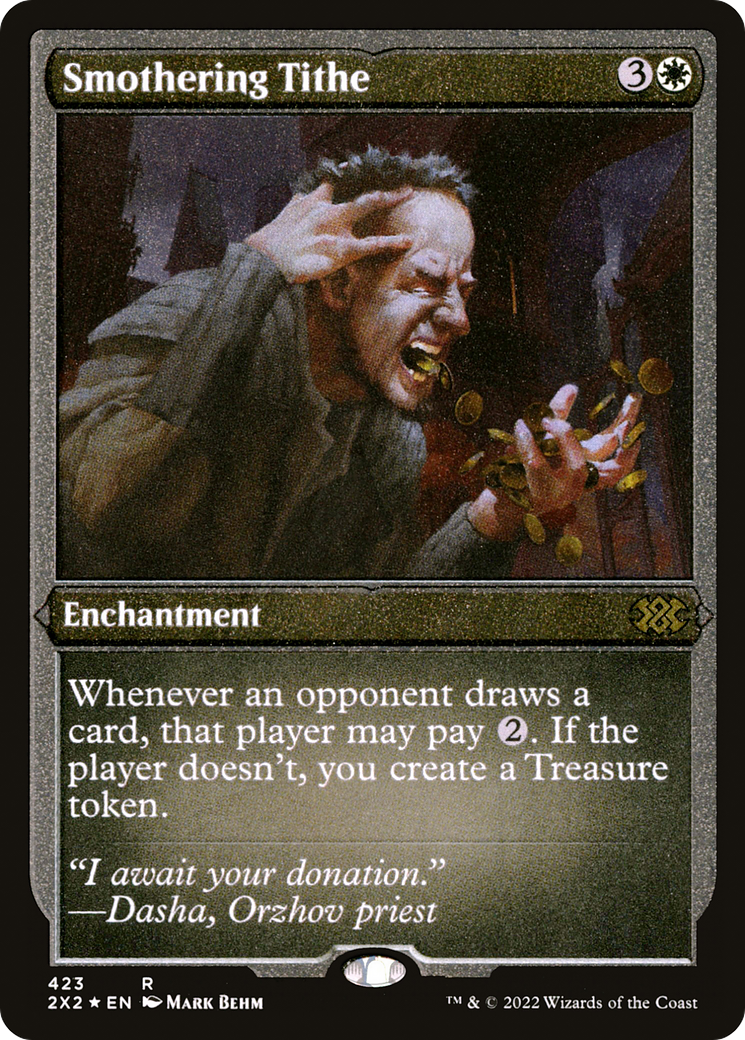 Smothering Tithe (423) Etched Foil - Double Masters 2022