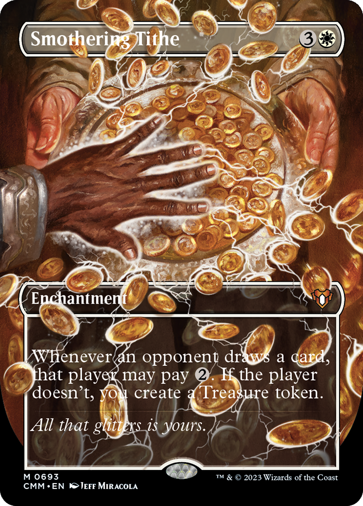 Smothering Tithe (Borderless) (693) - Commander Masters
