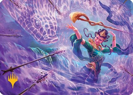Snakeskin Veil (019s) Gold-Stamped - Art Series: Tarkir: Dragonstorm
