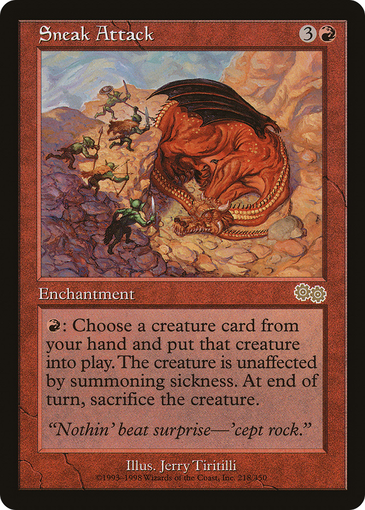 Sneak Attack (218) - Urza's Saga