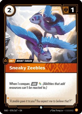 Sneaky Zeebles (076) - Radiance