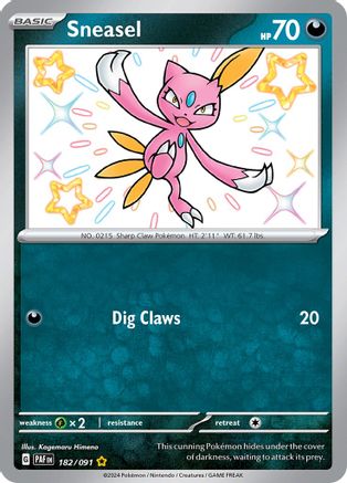 Sneasel (182) Holofoil - Paldean Fates