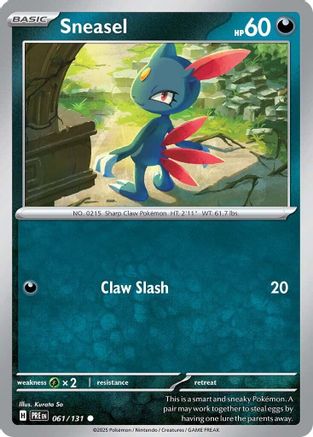 Sneasel (61) Reverse Holofoil - Prismatic Evolutions