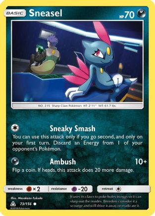 Sneasel (73) Reverse Holofoil - Ultra Prism
