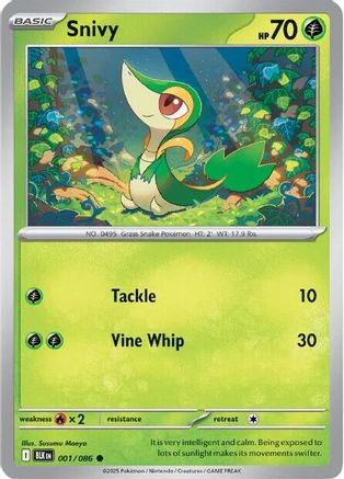 Snivy (1) Reverse Holofoil - Black Bolt