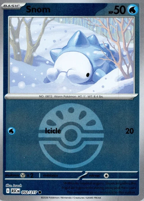Snom (Friend Ball) (52) Reverse Holofoil - Ascended Heroes