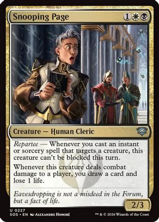 Snooping Page (227) Foil - Secrets of Strixhaven
