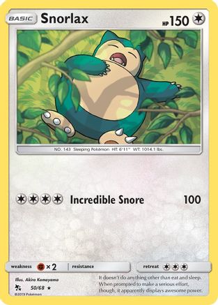 Snorlax (50) - Hidden Fates