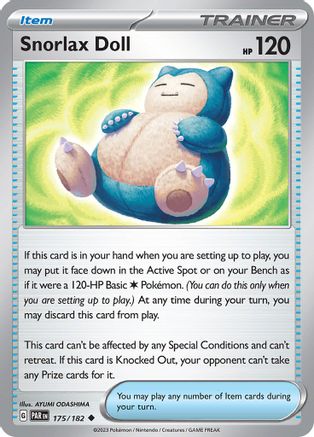 Snorlax Doll (175) Reverse Holofoil - Paradox Rift