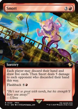 Snort (Extended Art) (120) - Commander: FINAL FANTASY