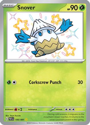 Snover (100) Holofoil - Paldean Fates