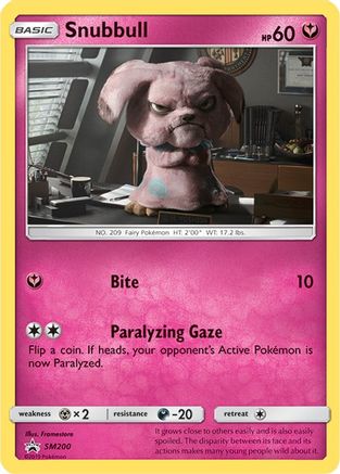 Snubbull (In-Store Event Promo) (SM200) Holofoil - Black Star Promos