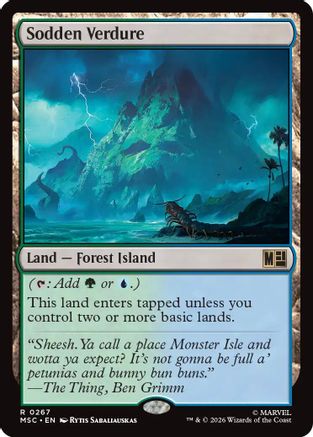 Sodden Verdure (267) Surge Foil - Commander: Marvel Super Heroes