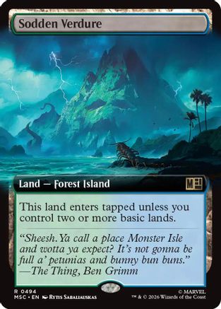Sodden Verdure (Extended Art) (494) - Commander: Marvel Super Heroes