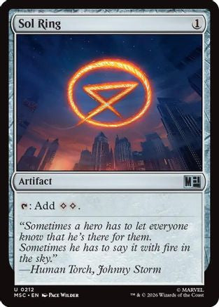 Sol Ring (212) Surge Foil - Commander: Marvel Super Heroes