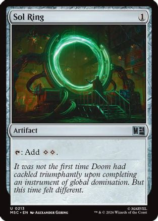 Sol Ring (213) Surge Foil - Commander: Marvel Super Heroes