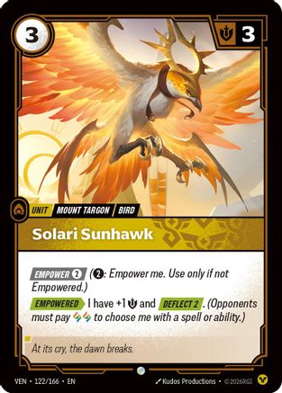 Solari Sunhawk (122) Foil - Vendetta