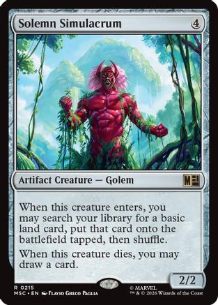 Solemn Simulacrum (215) - Commander: Marvel Super Heroes