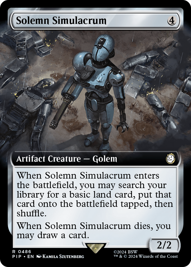 Solemn Simulacrum (Extended Art) (486) Foil - Fallout