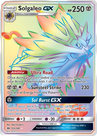 Solgaleo GX (155) Holofoil - Sun & Moon