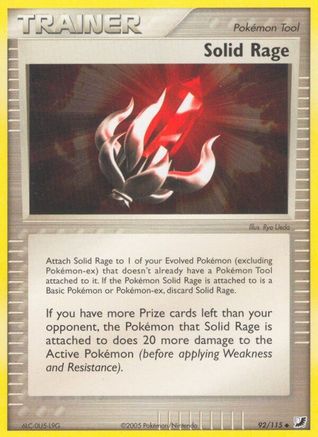 Solid Rage (92) Reverse Holofoil - Unseen Forces