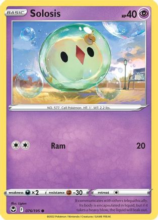 Solosis (76) Reverse Holofoil - Silver Tempest