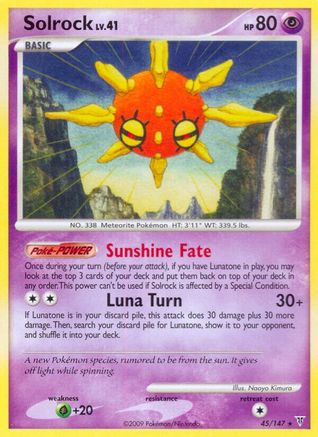 Solrock (45) Reverse Holofoil - Supreme Victors