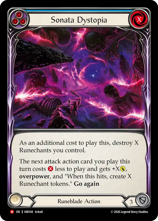 Sonata Dystopia (Blue) (IAR144) Rainbow Foil - Usurp the Shadow Throne