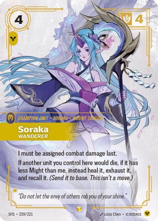 Soraka – Wanderer (Overnumbered) (239) Foil - Spiritforged