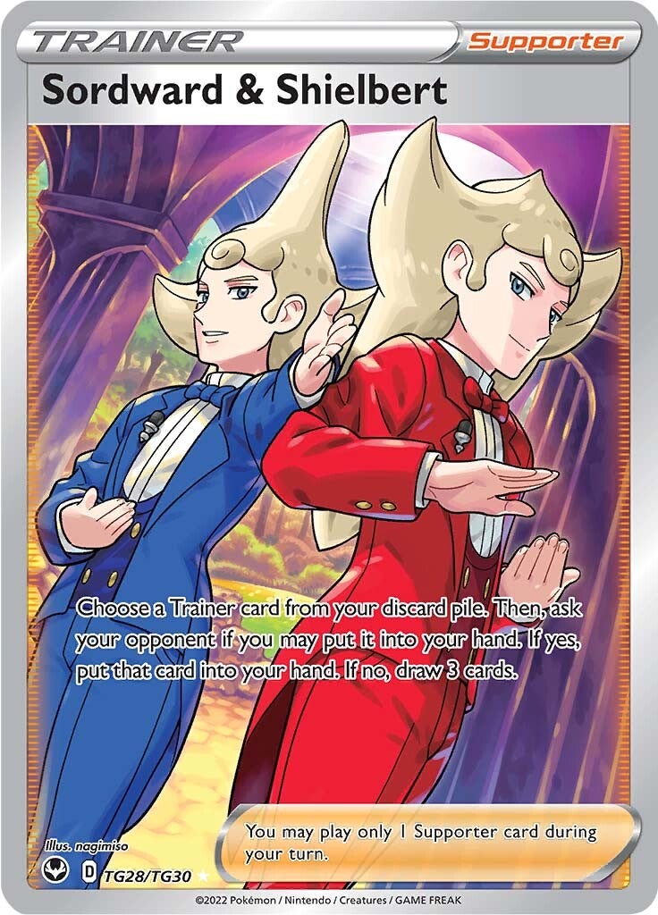 Sordward & Shielbert (Full Art) (TG28) Holofoil - Silver Tempest