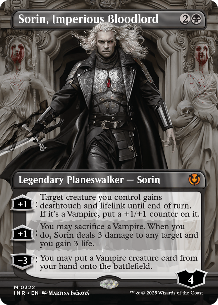 Sorin, Imperious Bloodlord (Borderless) (322) - Innistrad Remastered