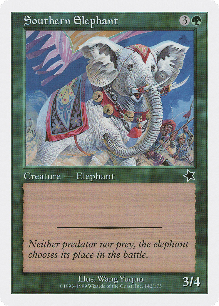 Southern Elephant (142) - Starter 1999