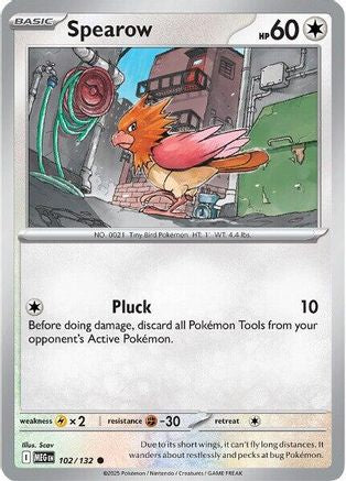 Spearow (102) Reverse Holofoil - Mega Evolution