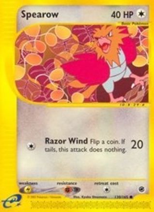 Spearow (130) Reverse Holofoil - Expedition