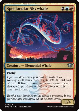 Spectacular Skywhale (229) Foil - Secrets of Strixhaven