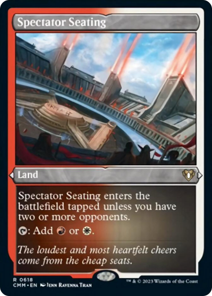 Spectator Seating (618) Etched Foil - Commander Masters