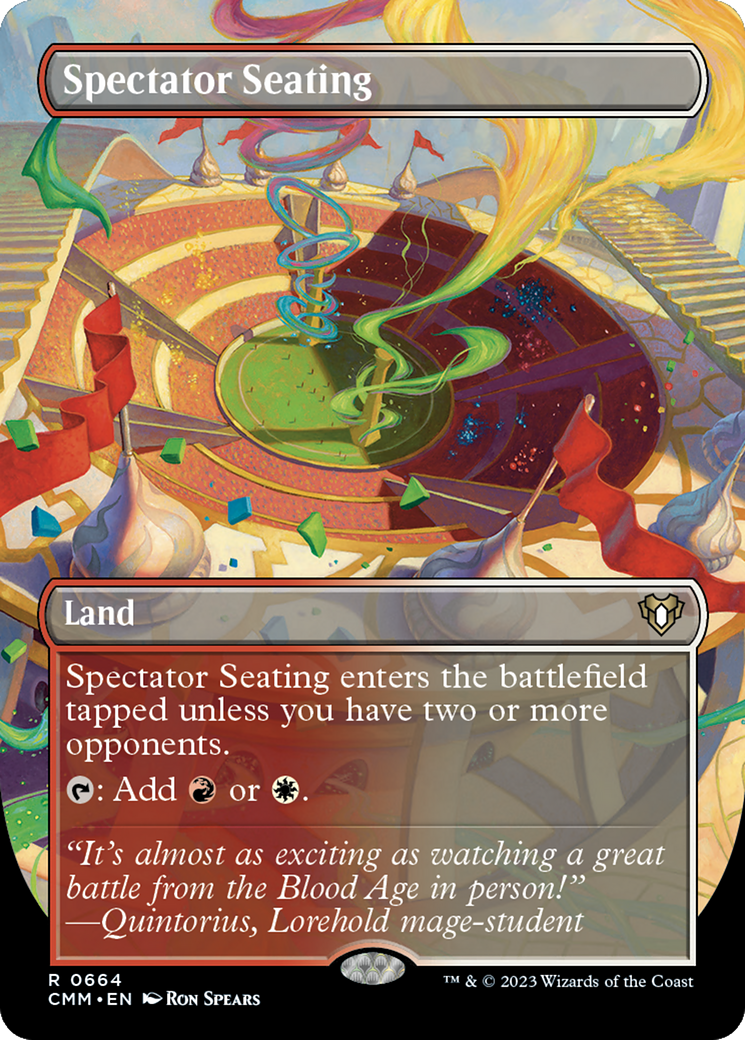 Spectator Seating (Borderless) (664) - Commander Masters