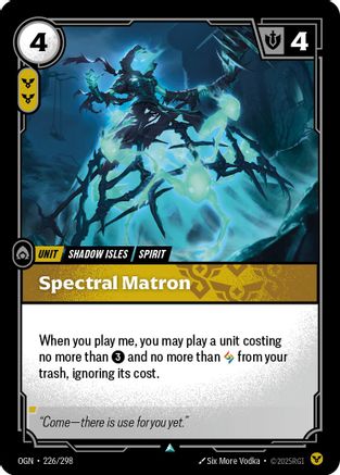 Spectral Matron (226) - Origins