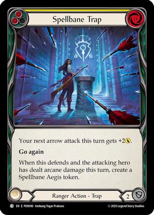 Spellbane Trap (Yellow) (PEN090) Rainbow Foil - Compendium of Rathe