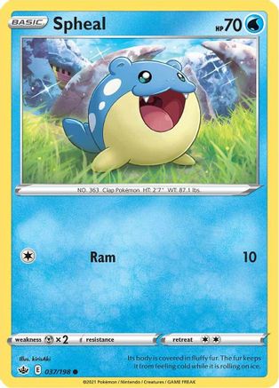 Spheal (37) Reverse Holofoil - Chilling Reign