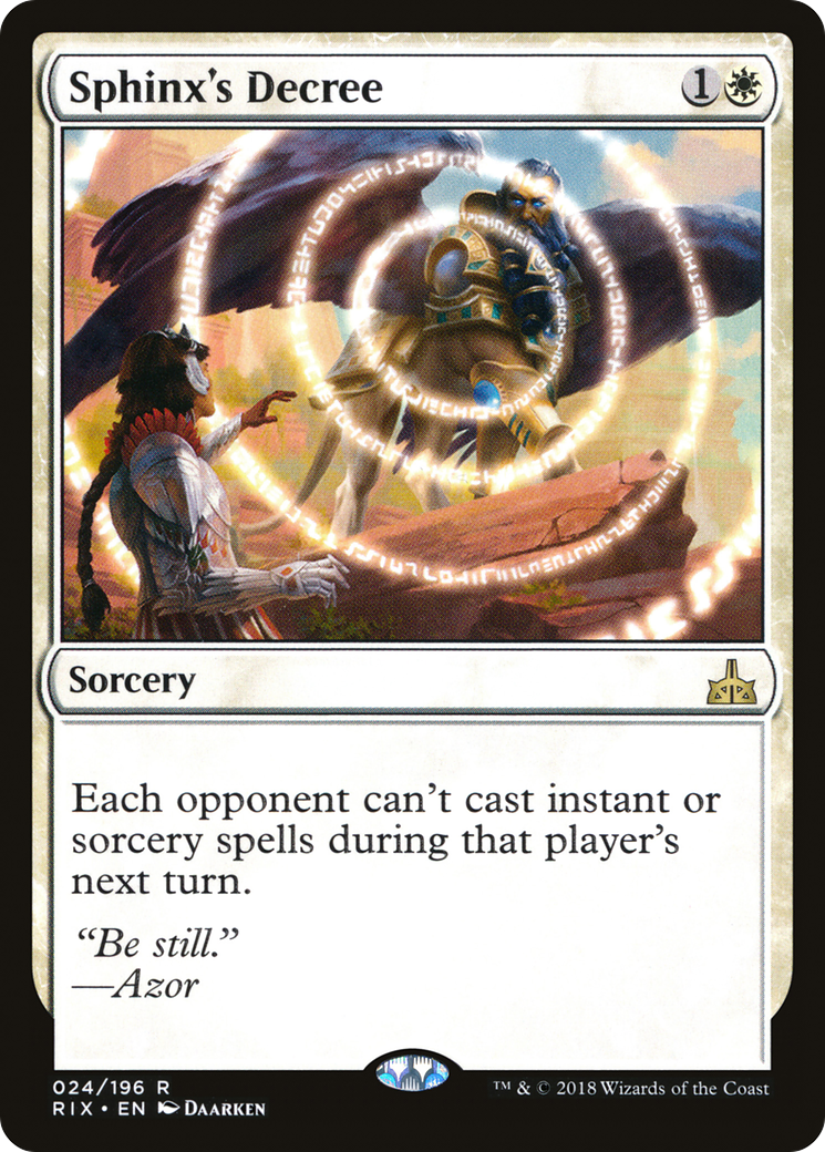 Sphinx's Decree (024) - Rivals of Ixalan Foil