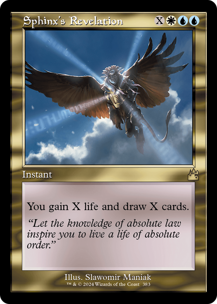 Sphinx's Revelation (Retro) (383) Foil - Ravnica Remastered