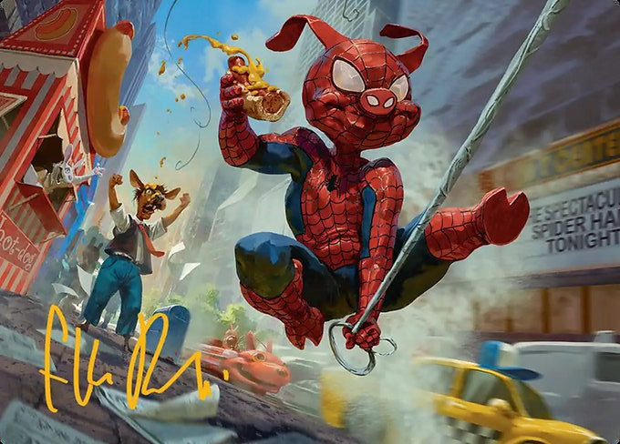 Spider-Ham, Peter Porker (019s) Gold-Stamped - Art Series: Marvel's Spider-Man