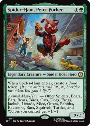 Spider-Ham, Peter Porker (114) Foil - Prerelease Cards