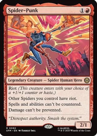 Spider-Punk (Prerelease) (092) Foil - Marvel's Spider-Man
